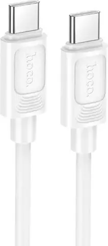 HOCO X122 Benefit, καλώδιο φόρτισης, 60W, Type-C ΣΕ Type-C, λευκό