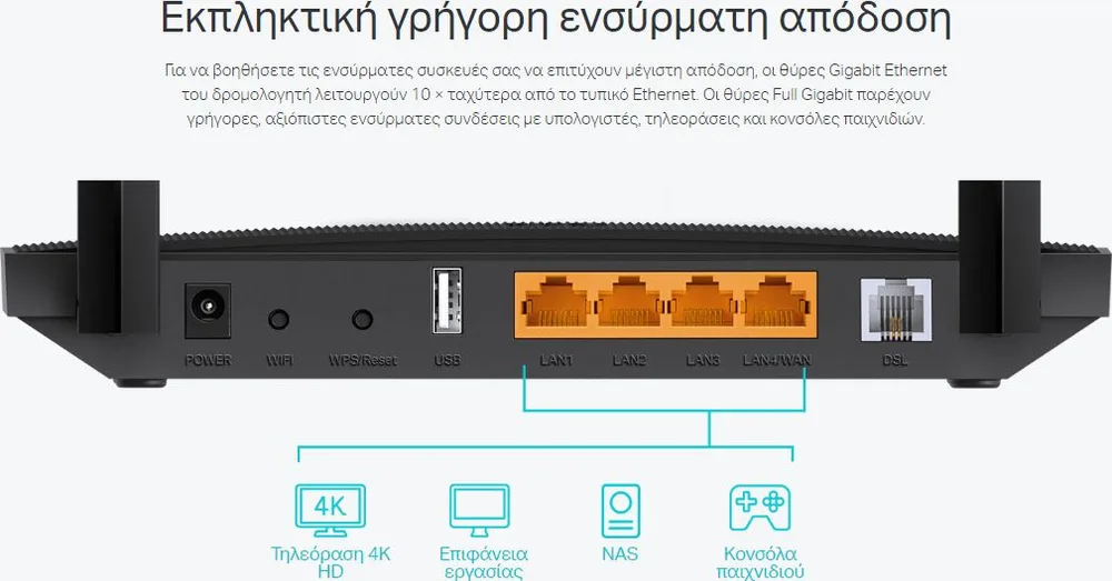 TP-LINK Modem/Router Archer VR400, VDSL/ADSL, 1200Mbps AC1200, Ver. 3.0 — εικόνα 9