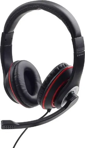 GEMBIRD Headset Μαυρο/κοκκινο MHS-003