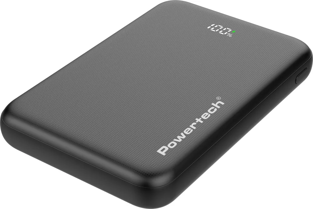POWERTECH power bank PT-1502 με οθόνη, 10000mAh, 22.5W, μαύρο — εικόνα 3