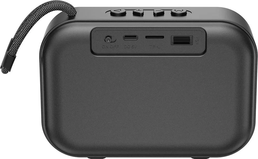 XO F66 Illuminated φορητό ηχείο Bluetooth, μαύρο — εικόνα 3