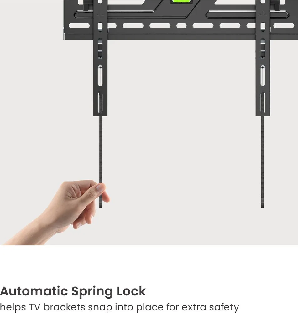 POWERTECH επιτοίχια βάση τηλεόρασης PT-1372, 32-75", έως 75kg, ρυθμιζόμενη κλίση — εικόνα 3