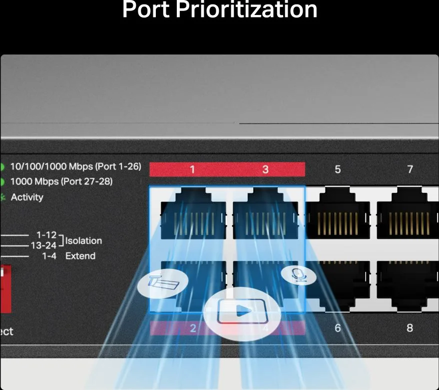 MERCUSYS rackmount switch MS128GP, 28x Gigabit θύρες, PoE+, V1.0 — εικόνα 8