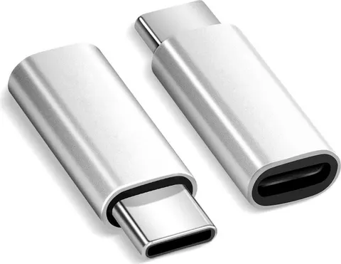 POWERTECH αντάπτορας USB-C αρσενικό σε Micro USB θηλυκό PTH-064, ασημί