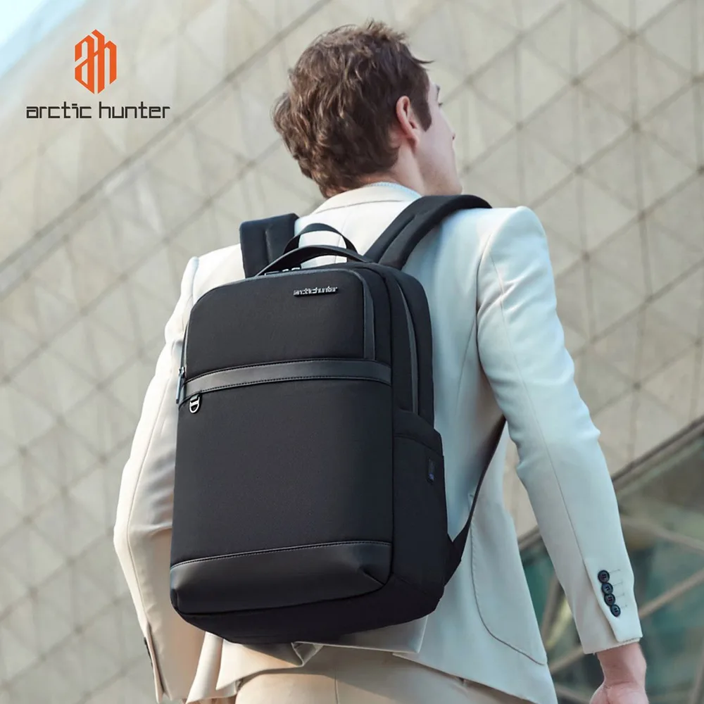 ARCTIC HUNTER τσάντα πλάτης B00670 με θήκη laptop 15.6", 15L, γκρι — εικόνα 2