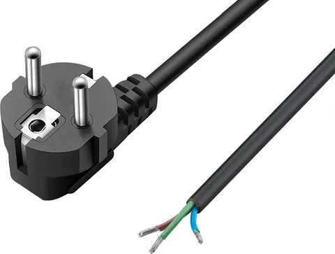 POWERTECH καλώδιο τροφοδοσίας CAB-P038, CCS, 3x 0.75mm², 1.8m, μαύρο