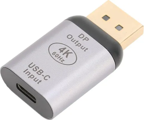 POWERTECH αντάπτορας USB-C σε DisplayPort PTH-096, 4K/60Hz, γκρι