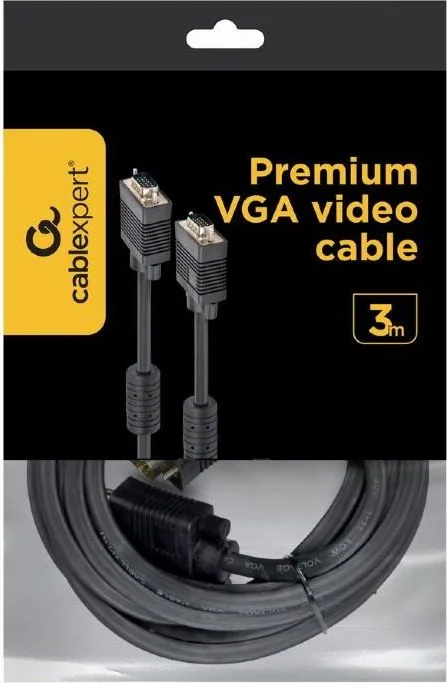 CABLEXPERT καλώδιο VGA Male-Male με ΦΙΛΤΡΑ ΦΕΡΡΙΤΗ 3m — εικόνα 3