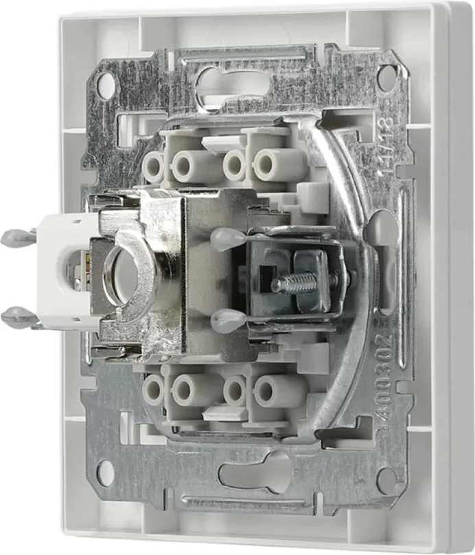 SCHNEIDER ELECTRIC επιτοίχια πρίζα δικτύου RJ45 & RJ12 Asfora EPH4900121 — εικόνα 2