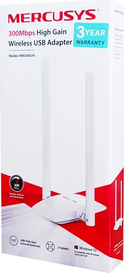 MERCUSYS ασύρματος USB αντάπτορας δικτύου MW300UH, 300Mbps, Ver. 1 — εικόνα 3