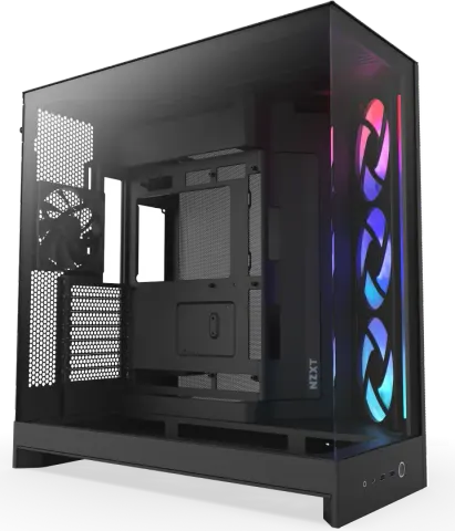 NZXT H9 Flow RGB Large Dual-Chamber Mid-Tower ATX Airflow Case Black