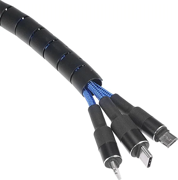 POWERTECH δεματικό καλωδίων TIES-083, πλαστικό, Φ20mm, 2m, μαύρο — εικόνα 2