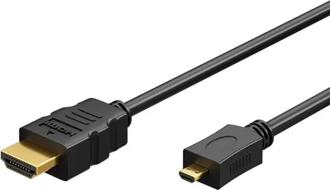 GOOBAY καλώδιο micro HDMI σε HDMI 53781 με Ethernet, 4K/60Hz, 1m, μαύρο
