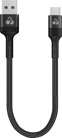 POWERTECH καλώδιο USB-C σε USB PTR-0166, 60W, 480Mbps, 25cm, μαύρο