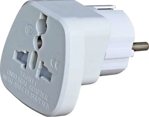 POWERTECH αντάπτορας PT-350 από german type σε universal, copper