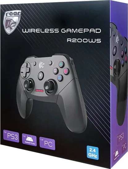 ROAR ασύρματο gamepad R200WS, με vibration, PC, PS3 & Android TV box — εικόνα 4