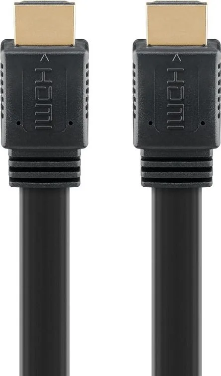 GOOBAY καλώδιο HDMI 77133 με Ethernet, flat, 8K/60Hz, 48 Gbps, 1m, μαύρο — εικόνα 5