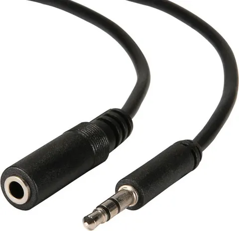 POWERTECH καλώδιο 3.5mm αρσενικό σε θηλυκό CAB-J009, 3m, μαύρο
