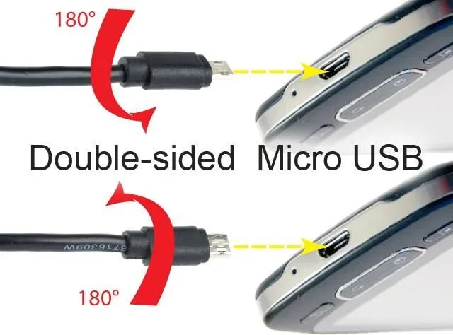 Cablexpert καλώδιο Micro USB , Double-Sided Micro USB , 1.8m — εικόνα 3