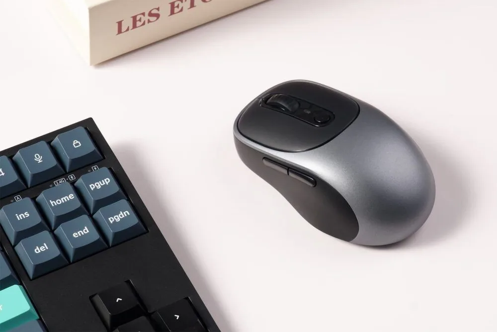 Keychron BM24 (BM24-C61) Wireless Mouse 1K Polling Rate Metal Gray — εικόνα 2