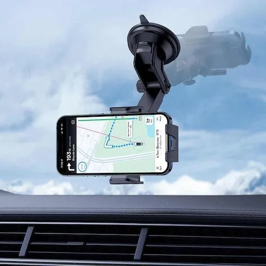 BASEUS Ultracontrol GO Series, βάση ΣΤΗΡΙΞΗΣ ΚΙΝΗΤΟΥ, με ΒΕΝΤΟΥΖΑ, μαύρο — εικόνα 3