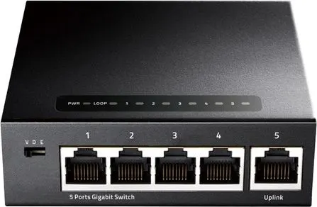 Cudy GS105 – Unmanaged L2 Switch με 5 θύρες Gigabit Ethernet