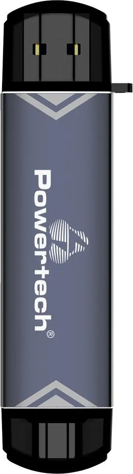 POWERTECH card reader PT-1343 για SD & micro SD, USB 3.2, 5Gbps, γκρι — εικόνα 5