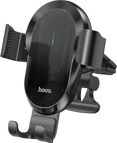 HOCO CA105 Guide βάση ΑΥΤΟΚΙΝΗΤΟΥ, ασύρματη φόρτιση 15W, ΑΕΡΑΓΩΓΟΥ, μαύρο