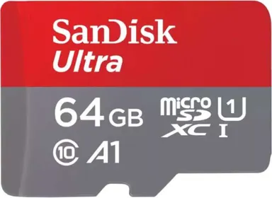 SanDisk Ultra microSDXC 64GB Class 10 U1 A1 with Adapter