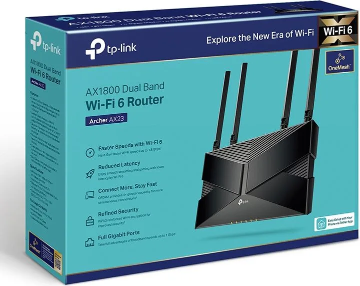 TP-LINK Router Archer AX23, WiFi 6, 1800Mbps AX1800, Dual Band, Ver. 1.0 — εικόνα 6