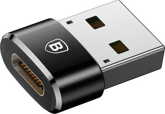 BASEUS αντάπτορας Type-C ΣΕ USB, ΜΑΥΡΟΣ — εικόνα 2