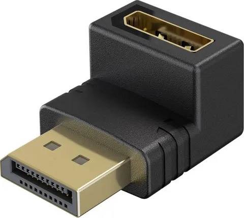 GOOBAY αντάπτορας DisplayPort 77130, 8K/144Hz, γωνιακός, μαύρος