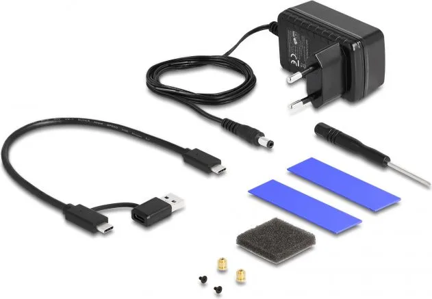 DELOCK θήκη M.2 NVMe & SATA SSD/HDD 42020, 10Gbps, λειτουργία κλώνου — εικόνα 3