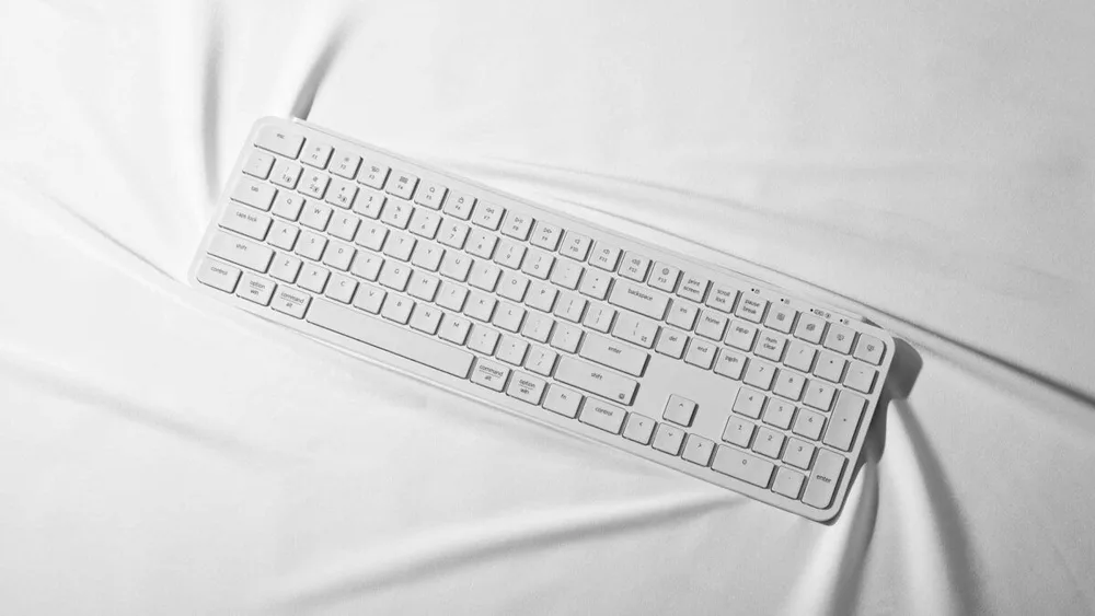Keychron B6 Pro (B6P-K8) Ultraslim Wireless BT Keyboard ZMK Online customizen-Ivory White 100% US — εικόνα 2
