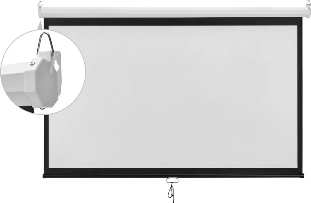 BRATECK οθόνη προβολής projector τοίχου/οροφής ESBA100, 221x124cm, 16:9/100", πτυσσόμενη — εικόνα 2