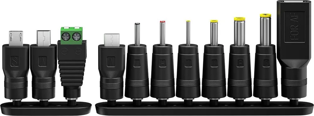 GOOBAY επιτοίχιος φορτιστής 74436, 5V-15V, 36W, 12 tips — εικόνα 3