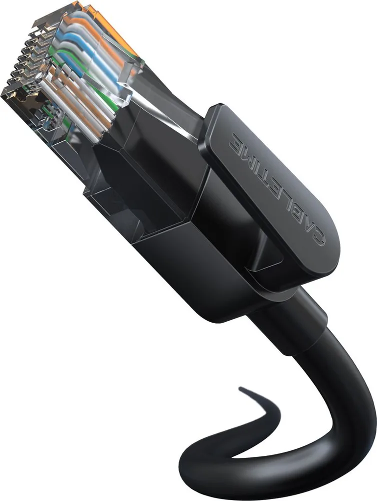 CABLETIME καλώδιο δικτύου CT-CAT6U, CAT 6 UTP, 250 MHz, CCA, 10m, μαύρο — εικόνα 8