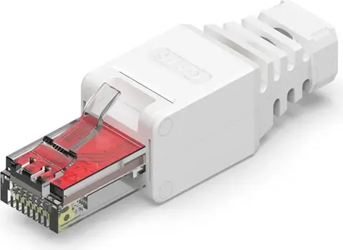 POWERTECH βύσμα δικτύου RJ45 CAB-N350, CAT 6A UTP, tool-free, λευκό