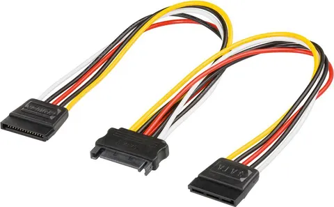 GOOBAY καλώδιο SATA αρσενικό σε 2x SATA θηλυκό 95114, 0.2m