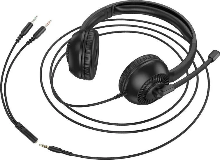 HOCO W112 Pure, Headphones, μαύρο — εικόνα 2