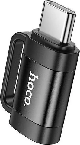 HOCO UA31E, αντάπτορας, Type-C ΑΡΣΕΝΙΚΟ ΣΕ Lightning ΘΥΛΗΚΟ, μαύρο