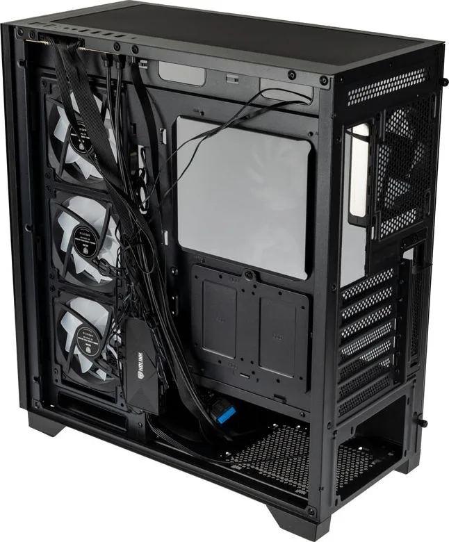 Kolink Unity Peak ARGB Midi Tower Showcase - Black ATX 400mm clearance with 4 ARGB Fans — εικόνα 5
