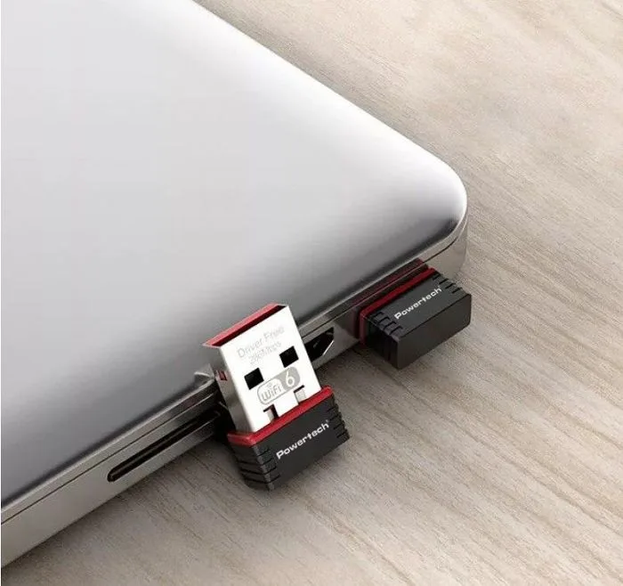 POWERTECH ασύρματος USB αντάπτορας δικτύου PT-1383, 300Mbps WiFi 6 — εικόνα 2