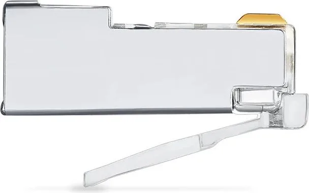 POWERTECH βύσμα RJ45 CAB-N448, ανοιχτού τύπου, Cat 6/6a FTP, μεταλλικό, ασημί, 50τμχ — εικόνα 2