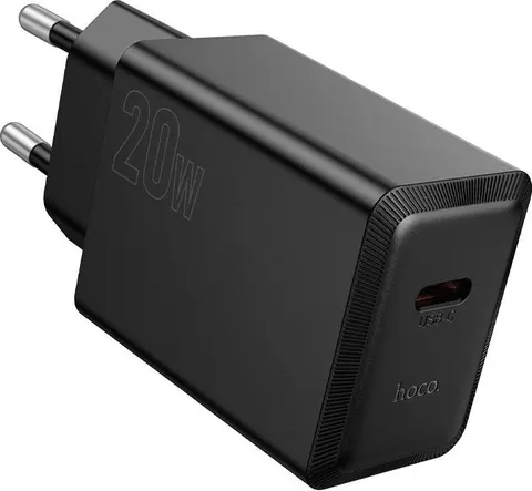 HOCO N68 Nuevo φορτιστής PD20W, 1 θύρα, Type-C, μαύρο