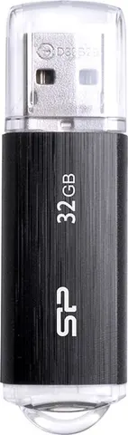 SILICON POWER USB Flash Drive Ultima U02, 32GB, USB 2.0, μαύρο