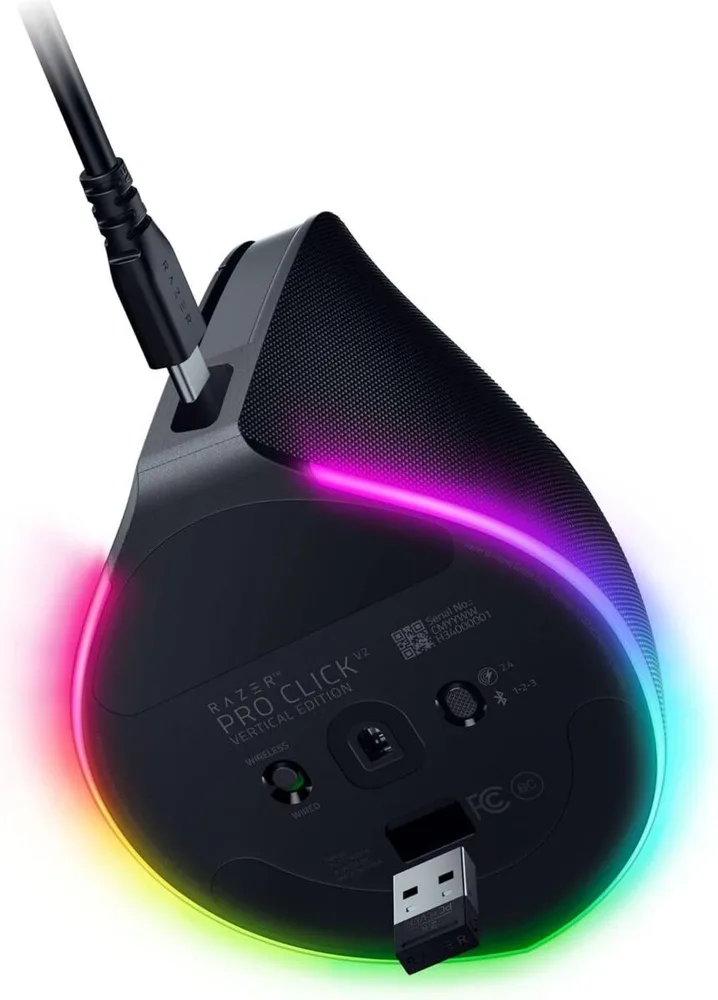 Razer PRO CLICK V2 - Vertical Wireless Ergonomic Mouse - ChatGPT AI - Gaming - Long Battery — εικόνα 4