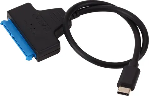 POWERTECH καλώδιο σύνδεσης HDD/SSD CAB-UC060, USB-C σε SATA 6Gbps, μαύρο