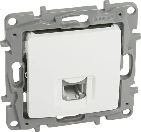 LEGRAND πρίζα RJ11 764569, λευκή
