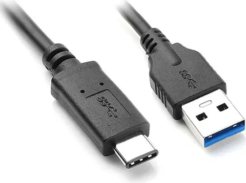 POWERTECH καλώδιο USB 3.0 σε USB-C CAB-UC013, 1m, μαύρο